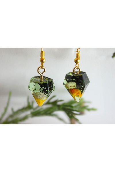 ADAMODART Sea Themed Epoxy Earrings