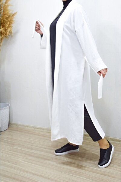 PNRSTİL White Belted Women's Aerobin Kimono