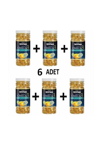 Shiffa Home 6 PiecesAksuVitalOmega3 Fish Oil - 100x1000