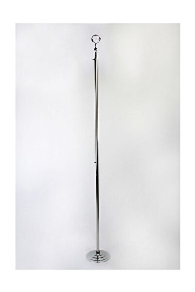 Smartad Makam Bayrağı, Türk Bayrağı, Simsiz Krom Direkli 224cm.