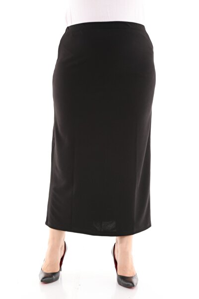 Şahbaz Women's Plus Size Crepe Pencil Skirt