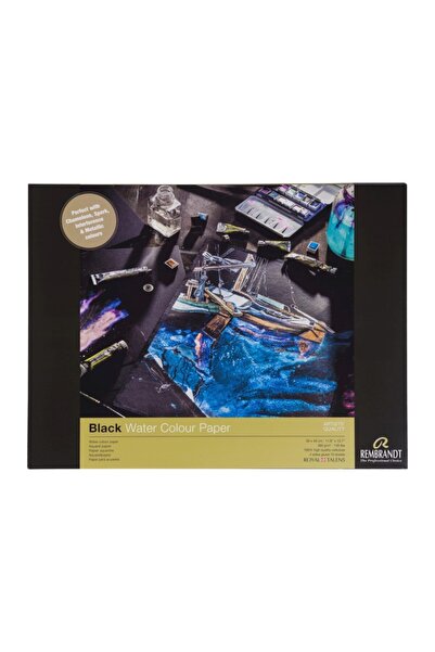 Rembrandt : كتلة ألوان مائية : أسود : 360 جرام : 10 أوراق : 30 سم × 40 سم