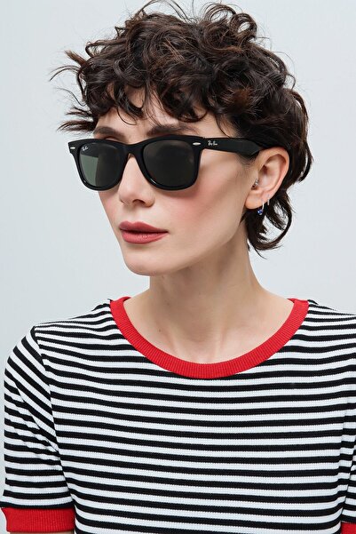 Ray-Ban Unisex Güneş Gözlüğü Uv400 Rb2140 Wayfarer Yeşil Cam