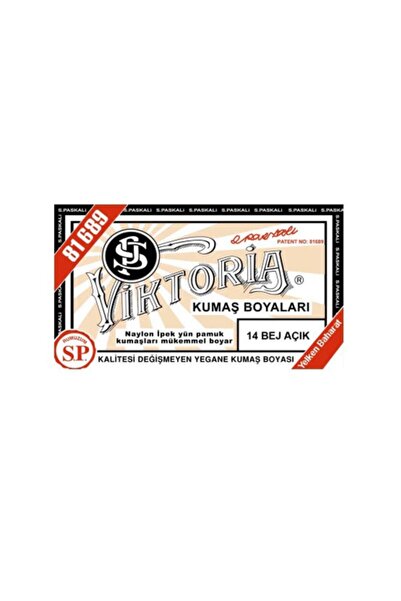 Viktoria Bej Açık Kumaş Boya