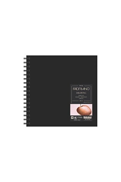 Fabriano : Drawingbook : دفتر رسم حلزوني : 30 سم × 30 سم : 160 جرام : 60 ورقة
