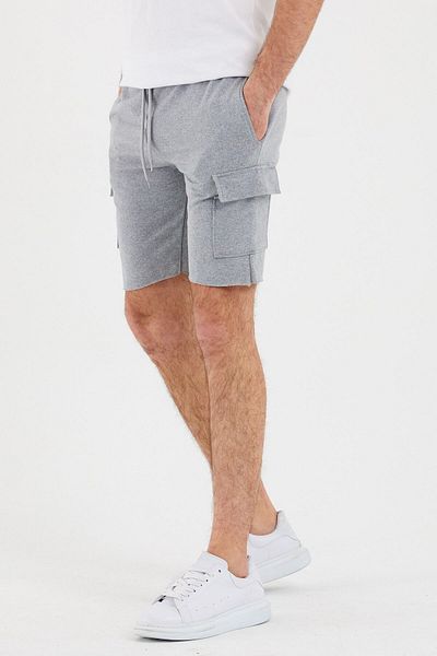 twentyone Men's Gray Cargo Pocket Summer Shorts
