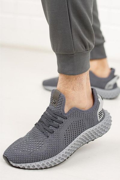 DUNLOP Men's Gray Knitwear Sneakers 1020