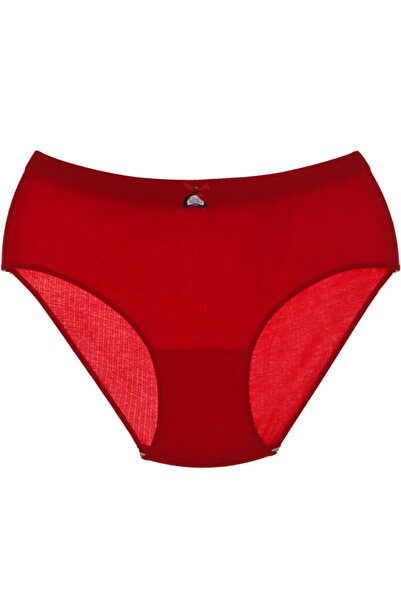 GÜMÜŞ 3092 Γυναικεία ριγέ εσώρουχα Bato 3 τεμαχίων-κόκκινο