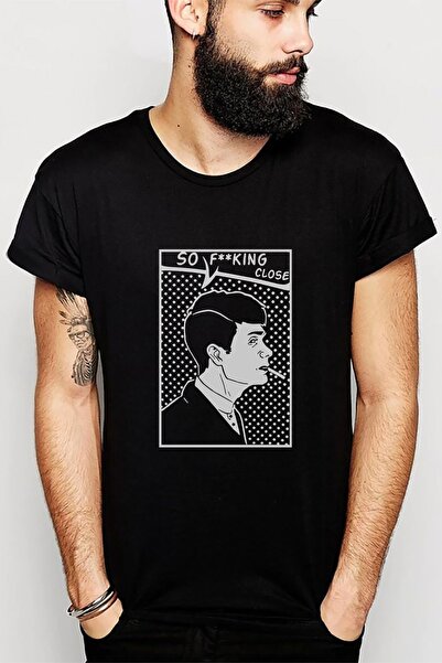 QIVI Peaky Blinders So Fucking Close Štampano Crna muška Pleteno majica T-shi...