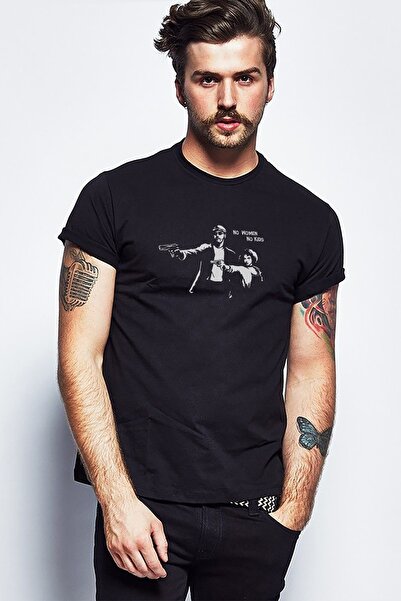 QIVI Leon Mathilda No Woman No Printed Black Tricou Tricotat Tricou Tricou Tr...