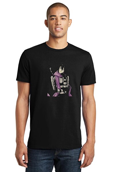 QIVI Anime One Punch Man Štampano Crna majica za muškarce Pleteno Majica T-sh...