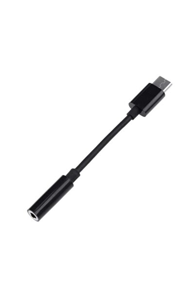 Ayex Type-c Için 3.5mm Kulaklık Ve Mikrofon Adaptörü Siyah