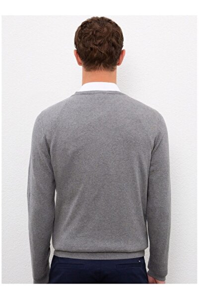 U.S. Polo Assn. Γκρι ανδρικό πουλόβερ