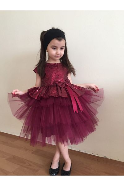 Sevimlice Kids Специална детска вечерна рокля за рожден ден Рокля с пайети