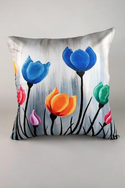 Mrs.Gugar غطاء وسادة رمي - نمط الأزهار