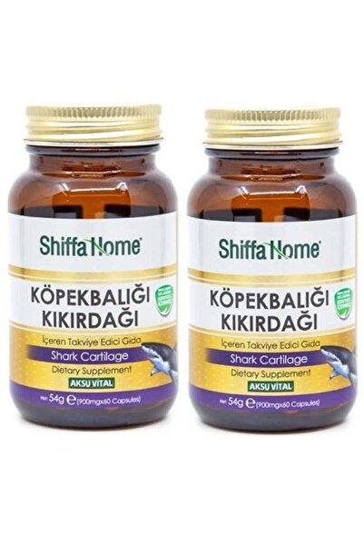 Shiffa Home Shark Cartilage Köpek Balığı Kıkırdağı Kapsül 900mg X 60 Kapsül 2...