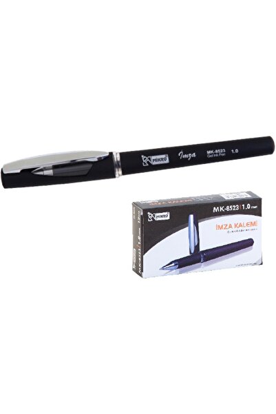 Mikro Mk 8523 Imza Kalemi 1.0mm - Siyah (tekli)