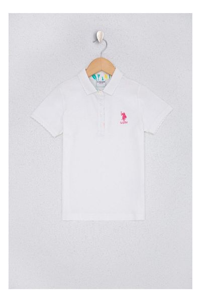 U.S. Polo Assn. Κοριτσίστικο λευκό μπλουζάκι