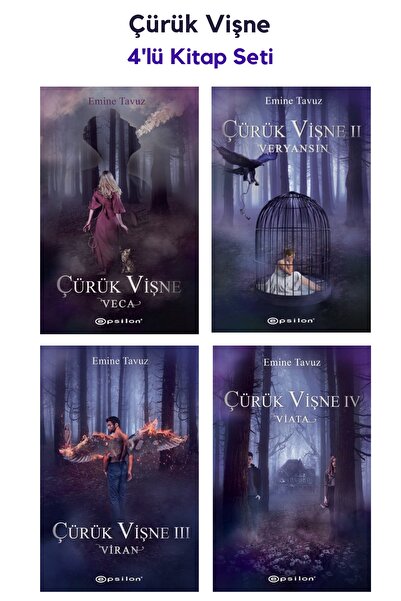 Epsilon Yayınevi Çürük Vişne 4'lü Kitap Set