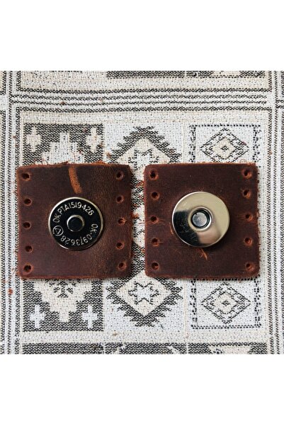 Alfa Tasarım حقيبة جلدية أصلية مربعة مغناطيسية فضية - لون برتقالي مجنون