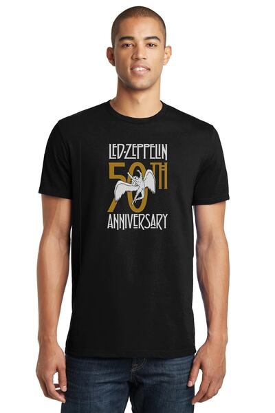 QIVI Led Zeppelin lansira istorijsku seriju 50 Štampano crnu mušku Pleteno ma...