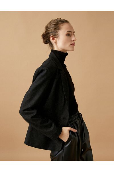 Koton Blazer - Schwarz - Regular Fit