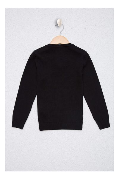 U.S. Polo Assn. Pulover negru pentru băiat
