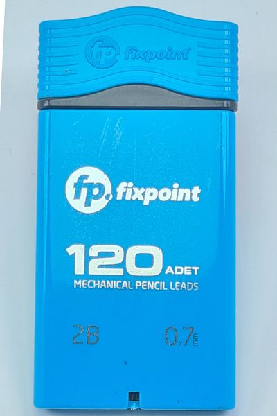 FixPoint رأس قلم رصاص ميكانيكي 120 قطعة، 0.7 "أزرق