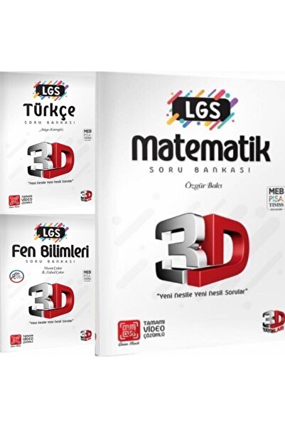 3D Yayınları 3 D Lgs Türkçe,matematik,fen Bilimler 3'lü Set