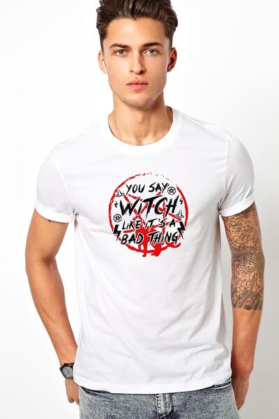 QIVI Chilling Adventures Of Sabrina You Say Tricou tricotat pentru bărbați, a...