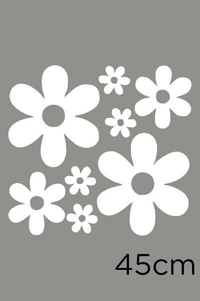 MIGNATIS Lipire Autocolant Daisy De Mic La Mare 45 Cm - Alb