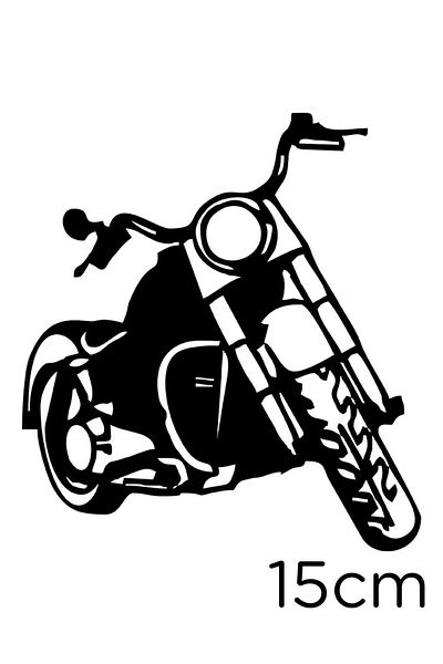 New Jargon Autocolant pentru motor Nobilime cu un singur far 15cm - Negru