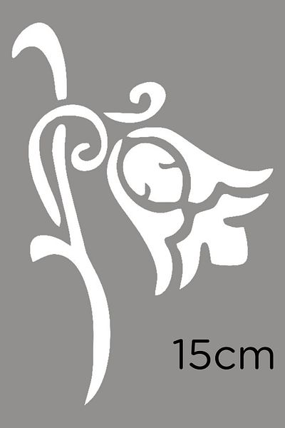 New Jargon Autocolant de perete pentru mașină cu motiv Tulip Passion 15cm - Alb