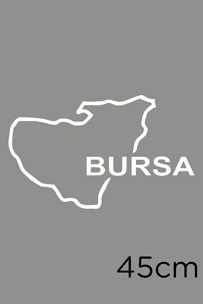 MIGNATIS Sivas Harta Autocolant pentru Vehicul si Perete 45 Cm - Alb