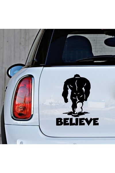 New Jargon Believe Believe Don't Turn Around Autocolant 25cm - Negru