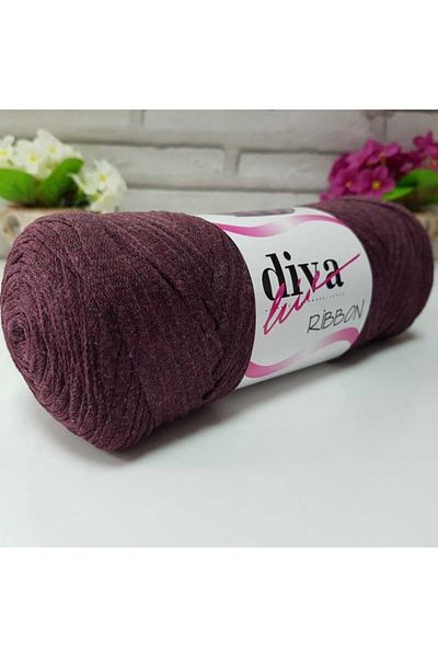Diva İplik Diva Ribbon 158 Μελιτζάνα