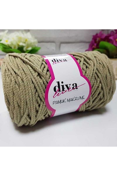 Diva İplik Diva Cotton Macrame 268 Mold Green