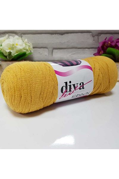 Diva İplik Κορδέλα Diva 2123 Κίτρινο