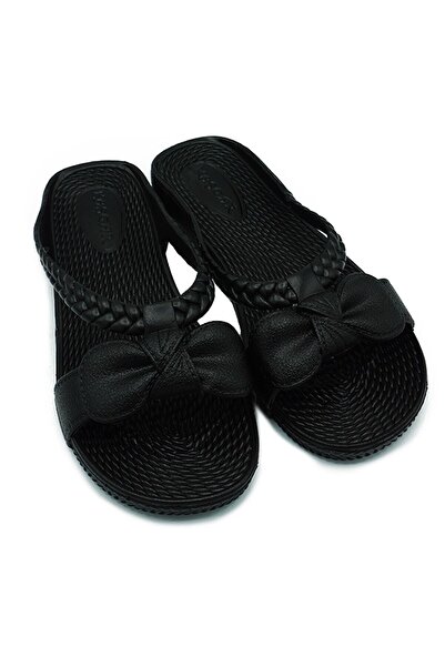 KAŞGAR Γυναικείες μαύρες αντιολισθητικές παντόφλες παραλίας για την πισίνα κα...