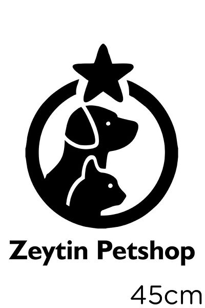 New Jargon Lipire autocolant pentru firma Special Petshop 45cm - Negru