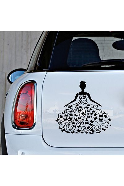 New Jargon Autocolant pentru rochie cu fluturi 35cm - negru