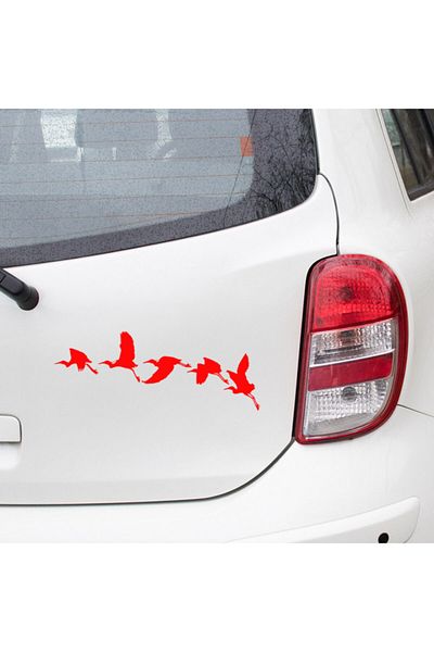 MIGNATIS Flowing Swallows Sticker Paste 45 Cm - Red