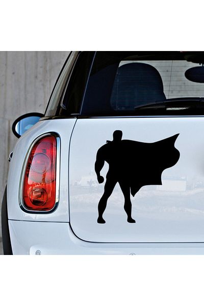 New Jargon Autocolant Superman Superman cu brațe puternice 45 cm - negru