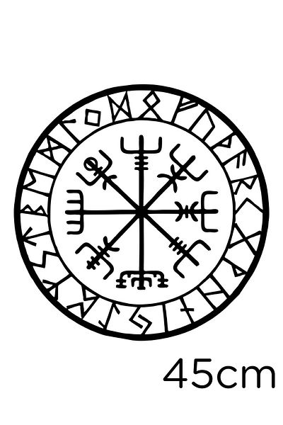 New Jargon Autocolant pentru mașină Black Shaman Compass Star - 45 cm Lipire
