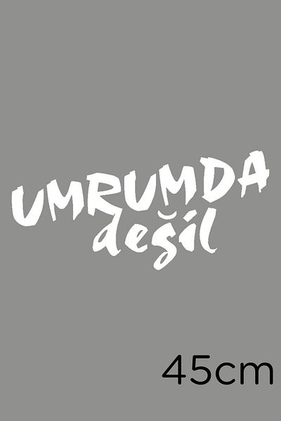 New Jargon Autocolant alb de 45 cm - Scriere „I Don't Care” pentru mașină și perete