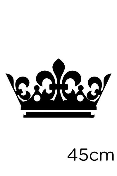 New Jargon King King Crown Auto Vehicul Autocolant Autocolant 45cm - Negru