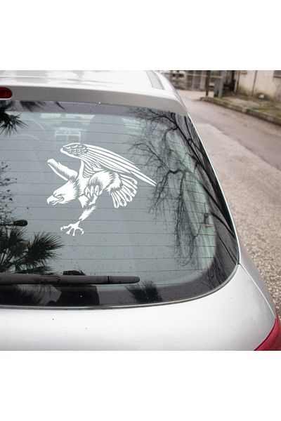 New Jargon Autocolant pentru vehicul Claw Eagle Attack 45cm - Alb