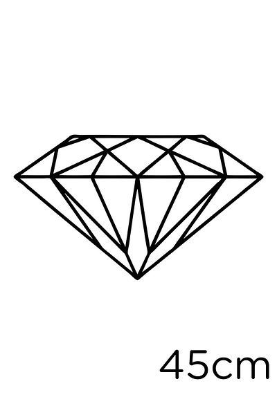 New Jargon Pastă autocolantă cu desen cu diamant strălucitor 45 cm - negru
