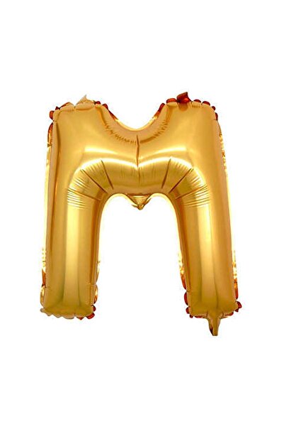 Acar Süs Folyo Balon Harf M Altın 16 Inc(40cm) Adet:1-kl:500 En:25cm Boy:40cm