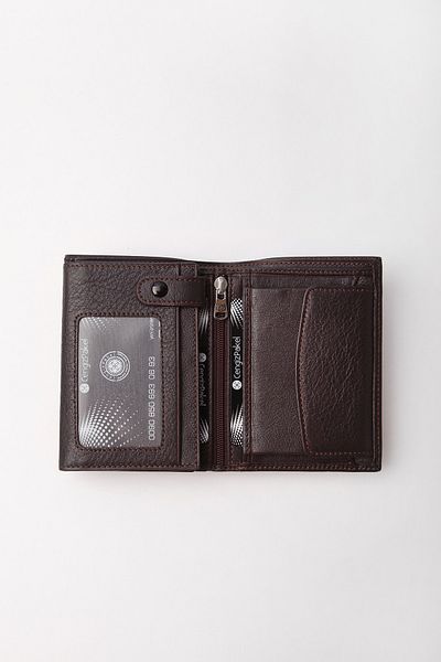 CENGİZ PAKEL Мъжки портфейл от естествена кожа, кафяв, 13c69p0t